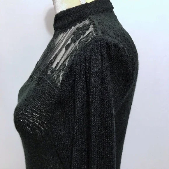 ❌SOLD❌ Dana Ashley Vintage Black Sweater Women M - Picture 6 of 11